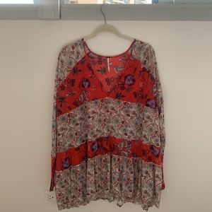 Beautiful free people long sleeve tunic!